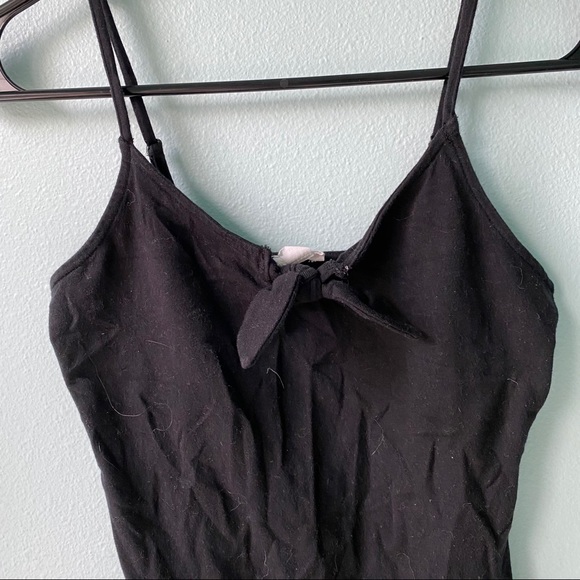 Garage Black Bodysuit with Tie Detail - Picture 2 of 4